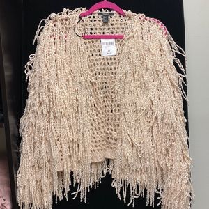 NWT Fringe sweater
